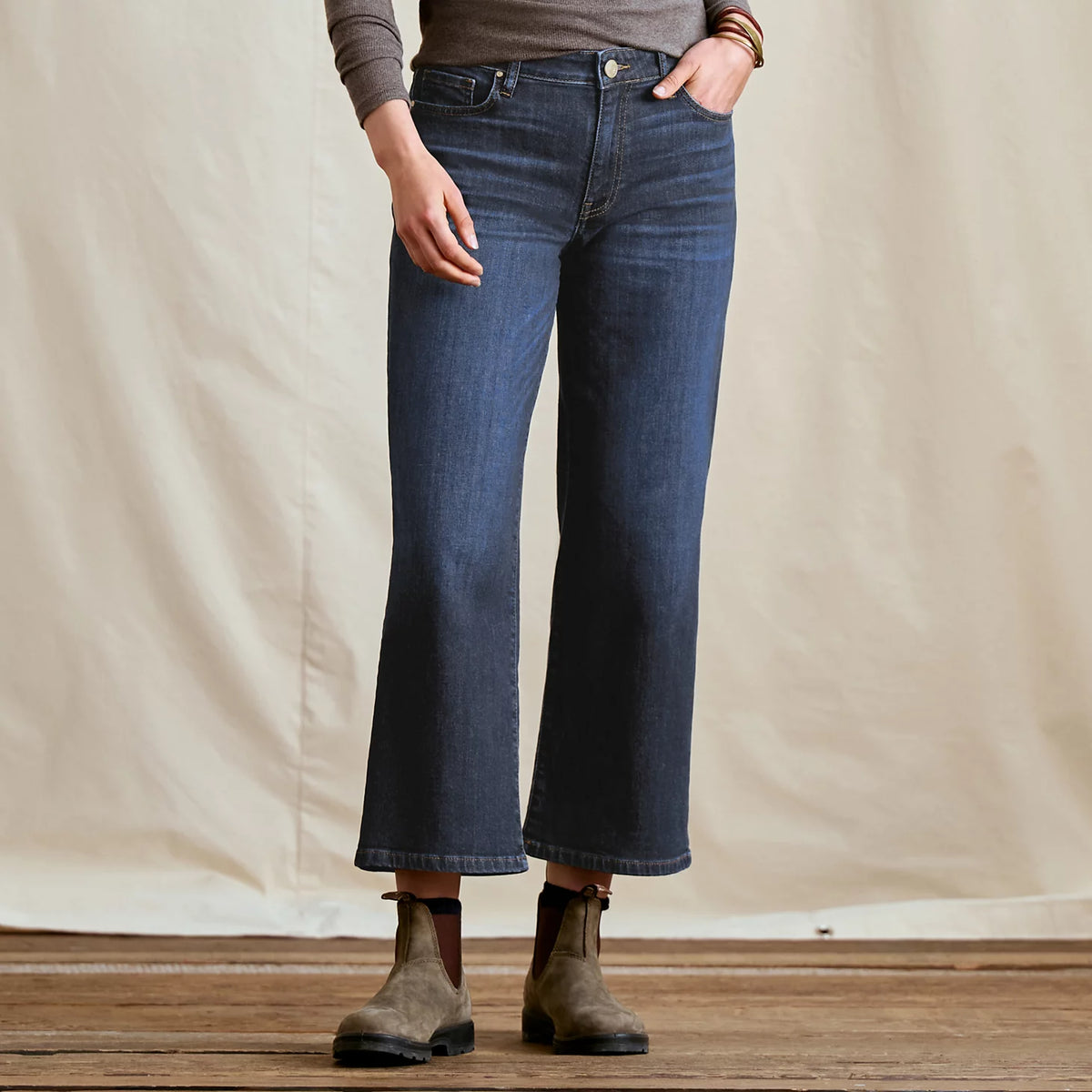 Kut from the Kloth® Charlotte Denim Wide-Leg Cropped Jeans - Orvis Sale