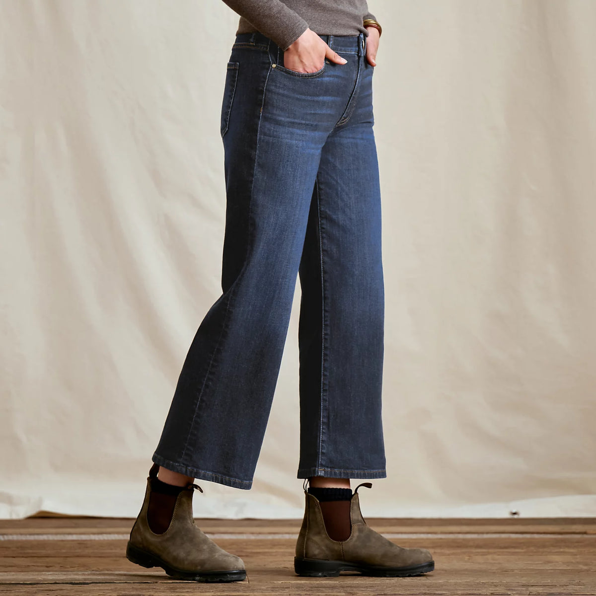 Kut from the Kloth® Charlotte Denim Wide-Leg Cropped Jeans - Orvis Sale