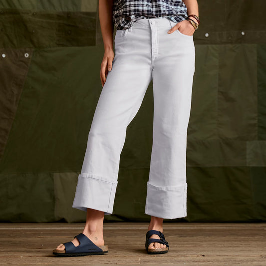 Kut from the Kloth® Charlotte High-Rise Wide-Leg Cuffed Jeans - Orvis Recommended