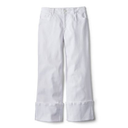 Kut from the Kloth® Charlotte High-Rise Wide-Leg Cuffed Jeans - Orvis Recommended