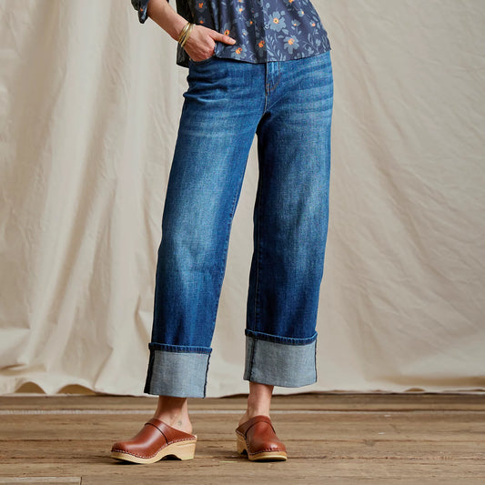 Kut from the Kloth® Sienna High-Rise Cuffed Wide-Leg Jeans - Orvis Essential
