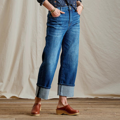 Kut from the Kloth® Sienna High-Rise Cuffed Wide-Leg Jeans - Orvis Essential
