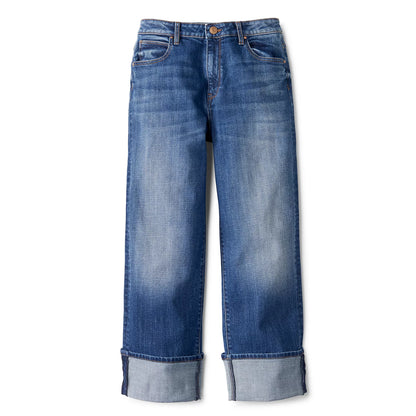 Kut from the Kloth® Sienna High-Rise Cuffed Wide-Leg Jeans - Orvis Essential