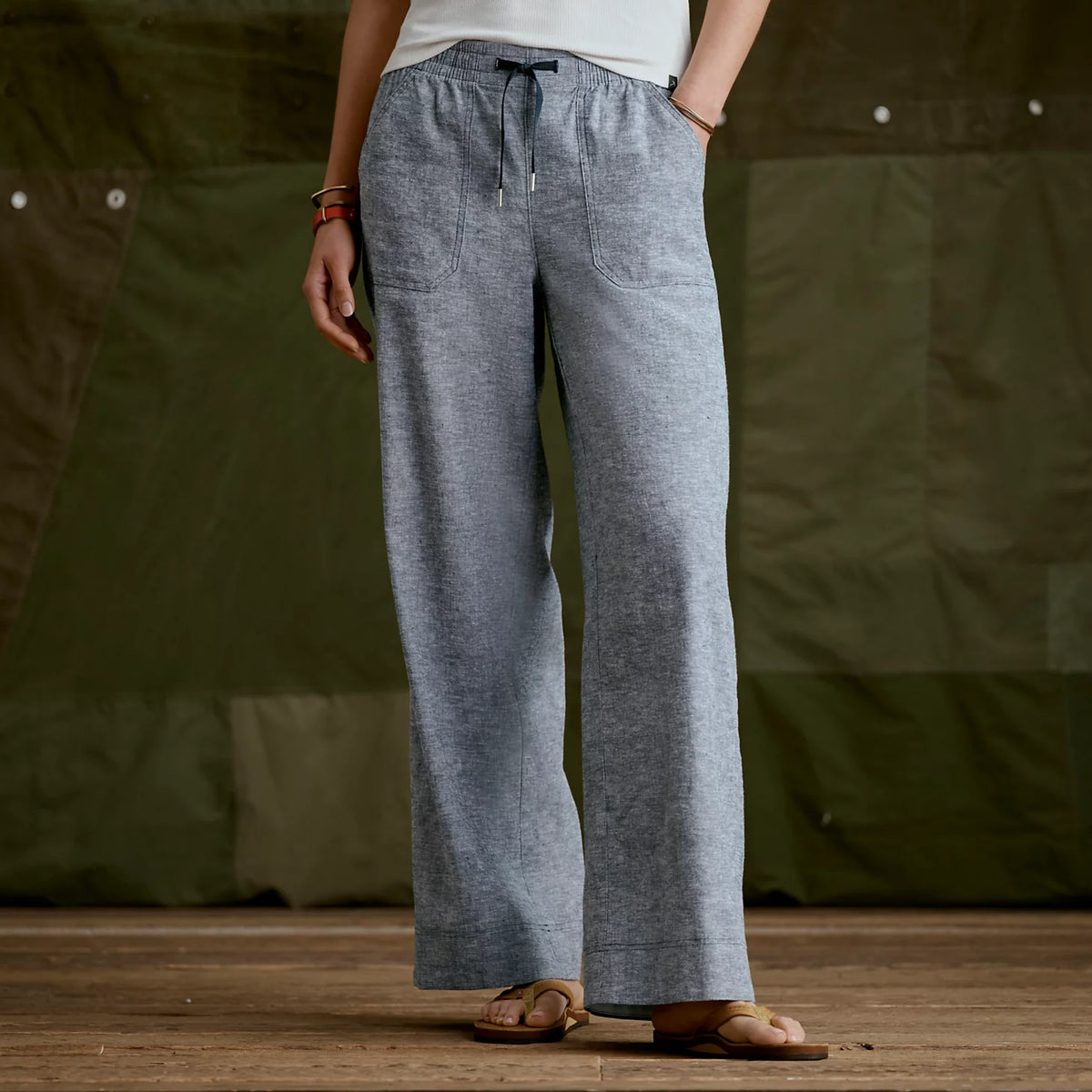 Explorer Performance Linen Wide-Leg Pants - Orvis Quality