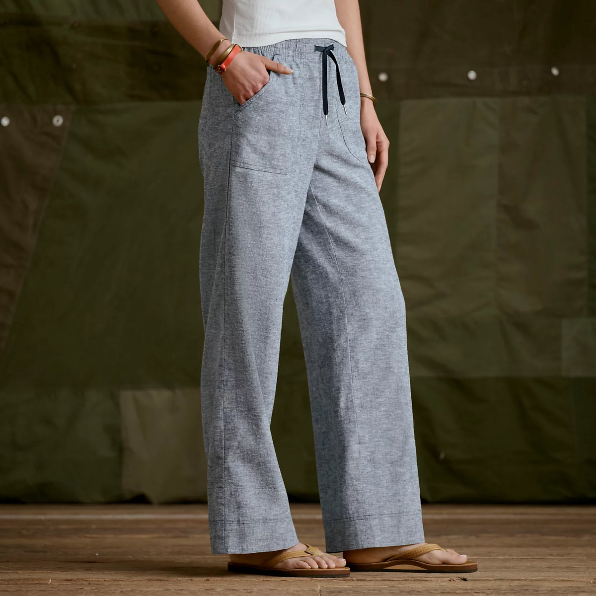 Explorer Performance Linen Wide-Leg Pants - Orvis Quality