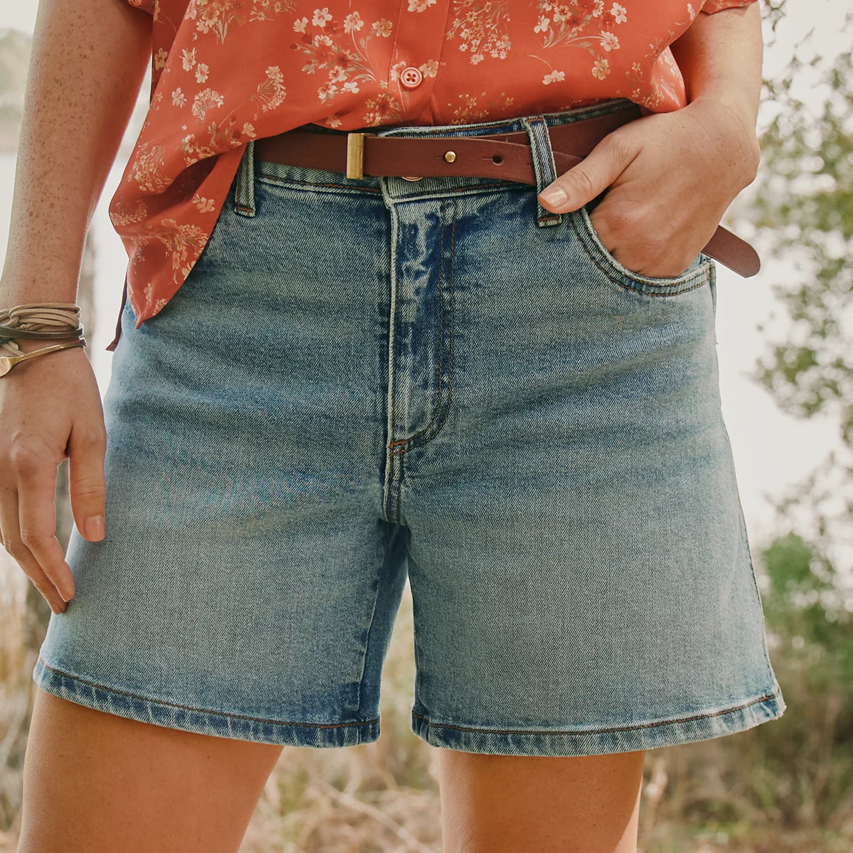 Kut from the Kloth® Jane High-Rise 4.5" Shorts - Orvis Everyday