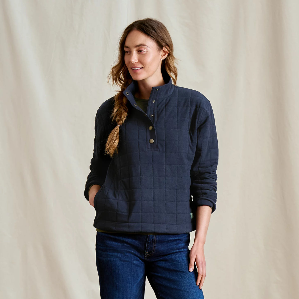 Women's Battenkill Quilted 1/2-Snap Sweatshirt - Orvis Smart Buy