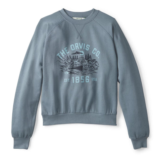 Women's Campfire Graphic Crewneck Sweatshirt - Orvis Quality