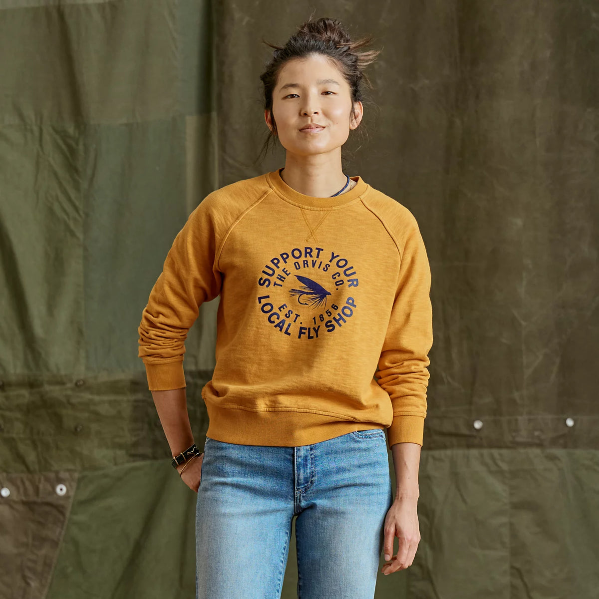 Women's Montana Morning® Graphic Crewneck Sweatshirt - Orvis Special Offer