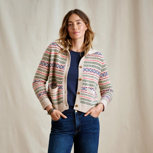 Fair Isle Patterned Brushed Cashmere Cardigan - Orvis Recommended