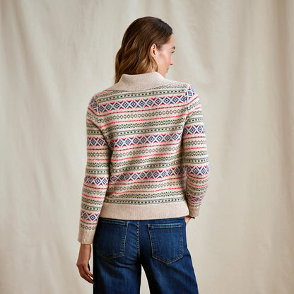 Fair Isle Patterned Brushed Cashmere Cardigan - Orvis Recommended