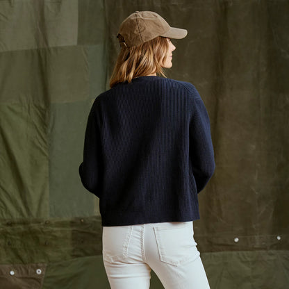 Ribbed Short Cardigan - Orvis Signature