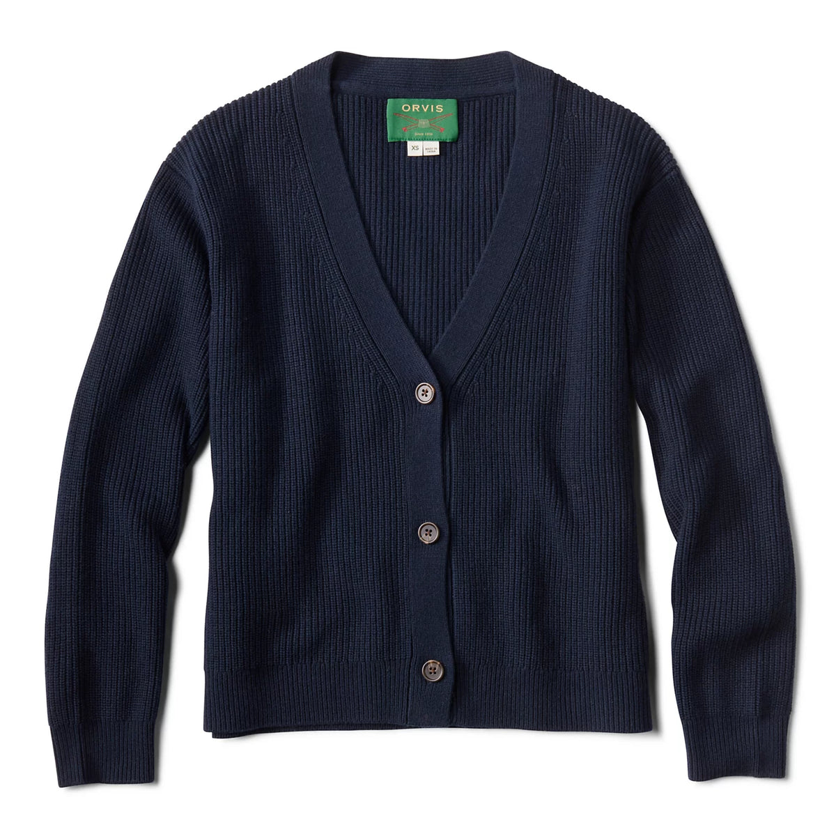 Ribbed Short Cardigan - Orvis Signature