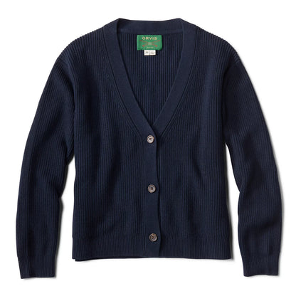 Ribbed Short Cardigan - Orvis Signature