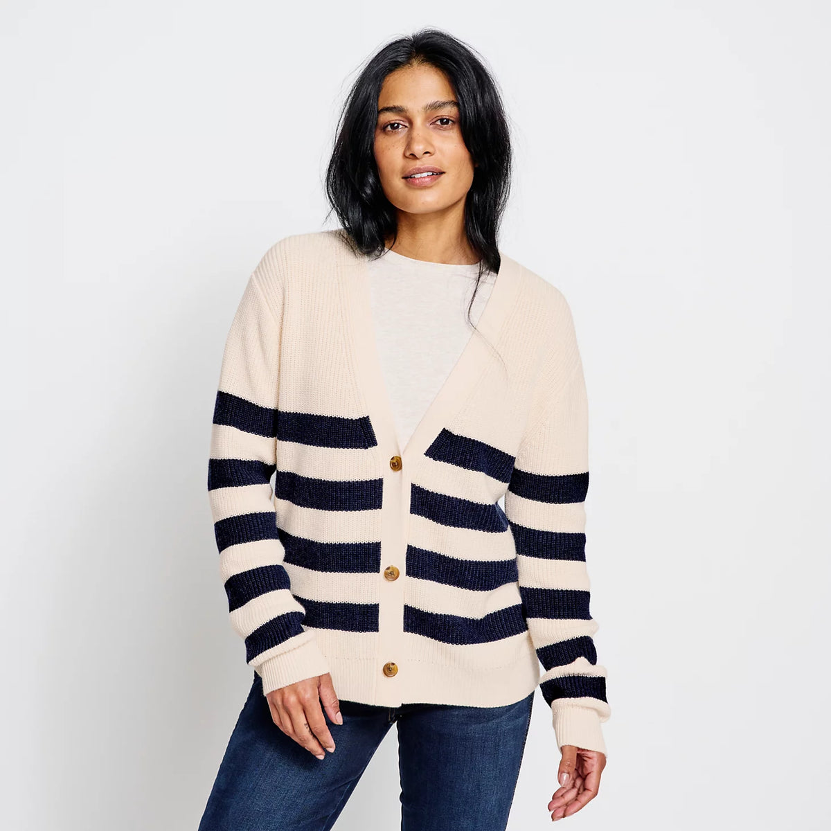 ECRU/NAVY,XS