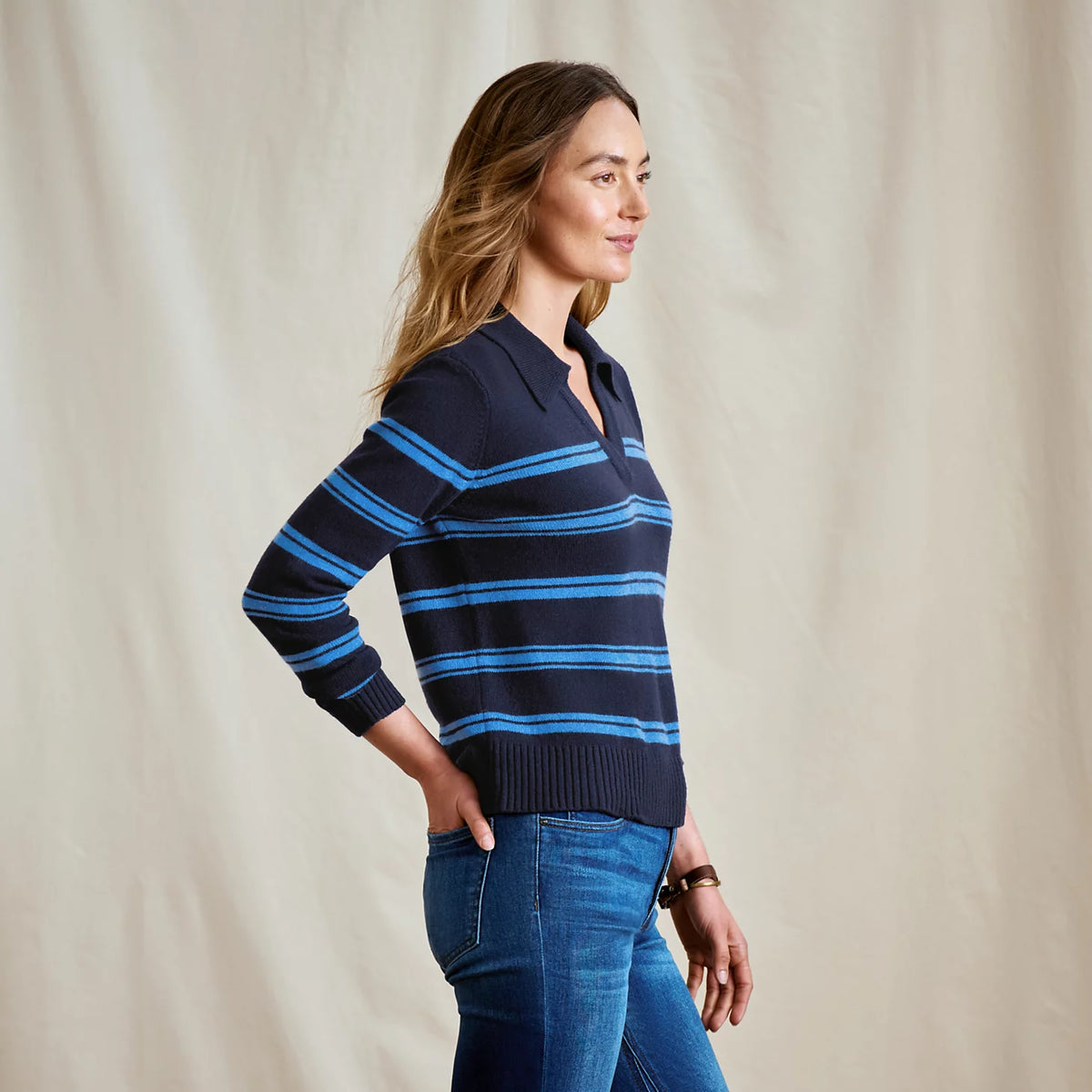 Brookside Striped Polo Sweater - Orvis Best Seller