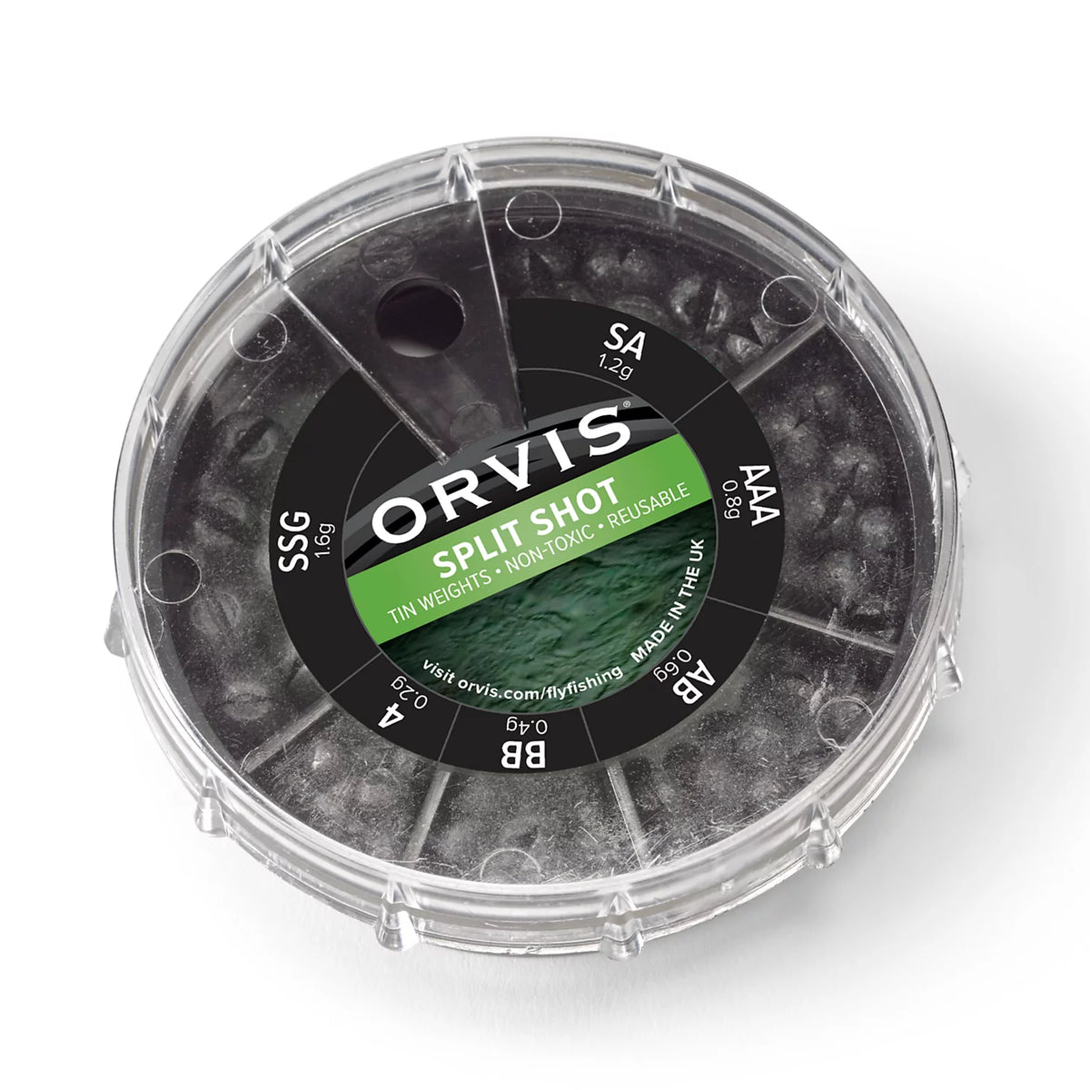 Orvis Non-Toxic Split Shot - 6 Sizes - Orvis Special Offer