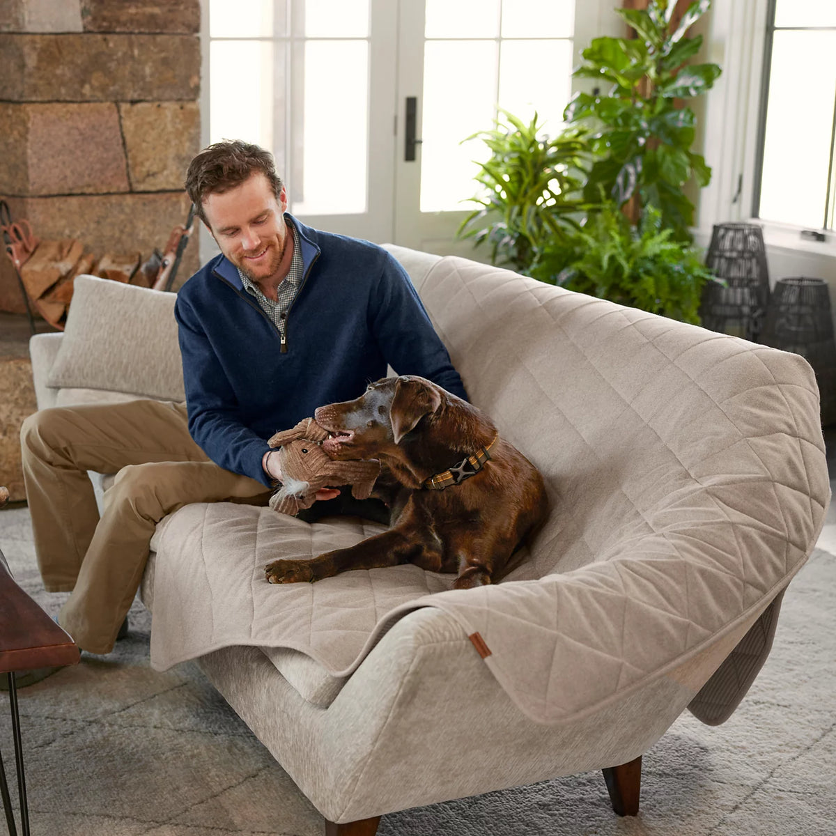 Grip-Tight® Quilted Throw - Orvis Featured