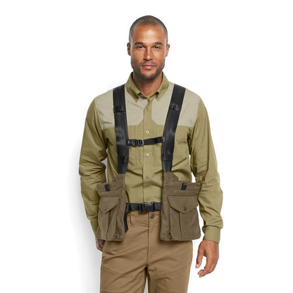 Waxed Cotton Strap Vest - Orvis Classic
