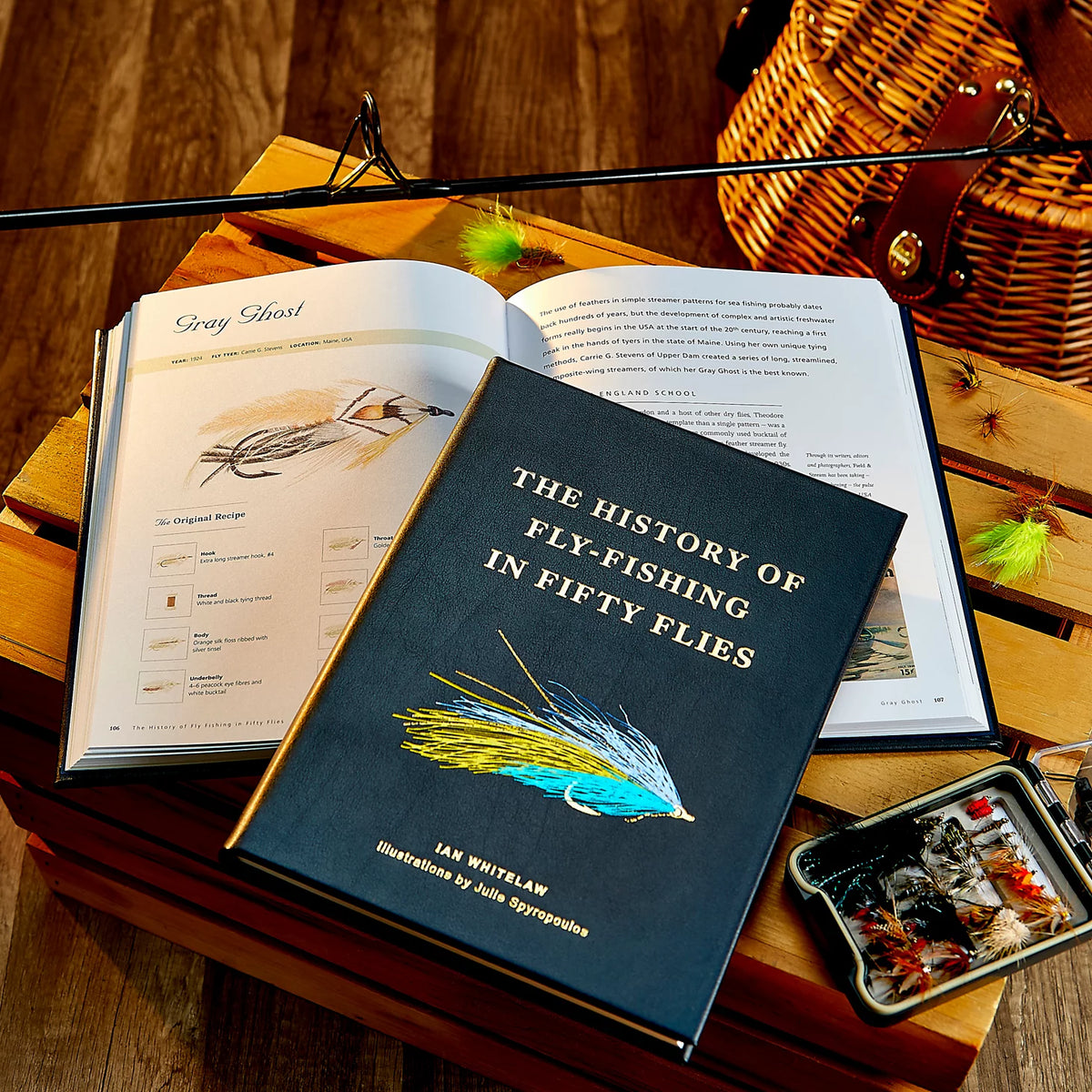 Leather-Bound History of Fly-Fishing Book - Orvis Recommended